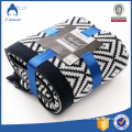 promotion coral fleece custom knit throw blanket